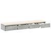 vidaXL Bed Drawers with Drawer Concrete Grey 53.15 x 14.37 x 6.50 in