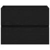 vidaXL Sink Cabinet Black oak 60 x 39 x 62 cm Engineered wood
