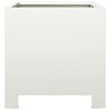 vidaXL Garden Planter Set of 2 White Steel 11.8 x 11.8 x 11.8 in