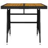 vidaXL Garden Table Black