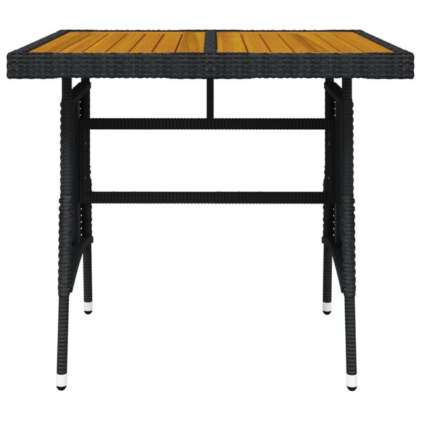 vidaXL Garden Table Black