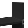vidaXL Wall Cabinet Black Engineered wood 39.4x7.1x15.7 in Wall Cabinet