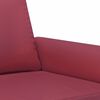 vidaXL 2-seater Sofa Wine Red