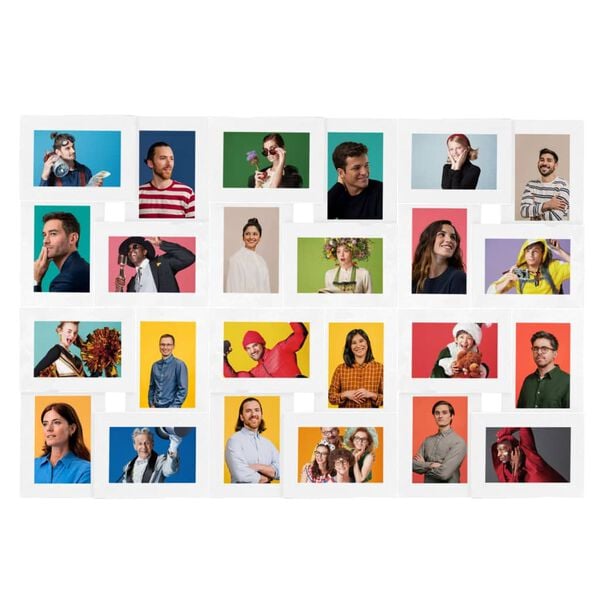 vidaXL Collage Photo Frame for 9.4x(10x5.9") Picture White MDF