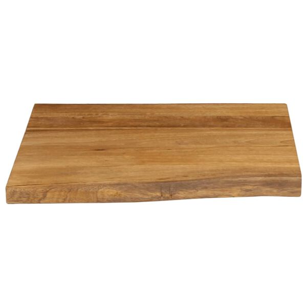 vidaXL Table Top 31.5"x31.5"x1.5" Live Edge Solid Wood Mango