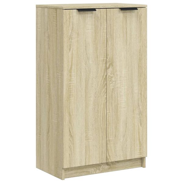 vidaXL Shoe Cabinet Sonoma Oak Engineered Wood Medium Shoe Cabinet