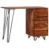 vidaXL Writing Desk Honey Brown Solid Acacia Wood Medium Writing Desk