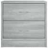 vidaXL Bedside Cabinet Grey sonoma Engineered wood Standard Storage