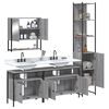 vidaXL Bathroom Furniture Set Grey Sonoma