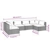 vidaXL Garden Lounge Set Black