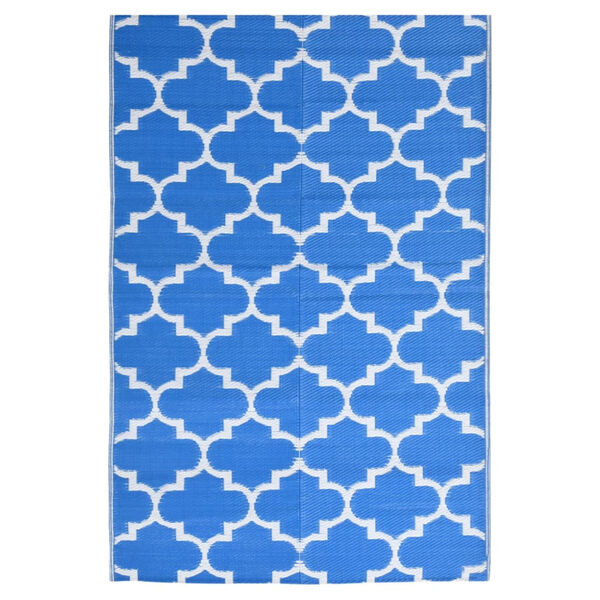 vidaXL Patio Rug ARAKIL Blue 47.2x70.9" PP