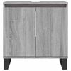 vidaXL Bathroom Cabinet Gray Sonoma Engineered Wood, Iron Medium Storage