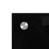 vidaXL Kitchen Backsplash Black 27.6"x19.7" Tempered Glass