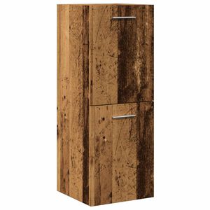 vidaXL Bathroom Hanging Cabinet Old Wood Engineered Wood Medium