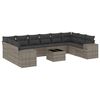 vidaXL Garden Sofa Set Grey