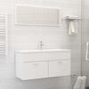 vidaXL Bathroom Furniture Set White Engineered Wood Medium