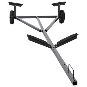 vidaXL Boat Trailer Silver 302 x 107 x 42 cm Steel