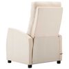 vidaXL Electric Massage Recliner Cream