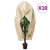 vidaXL Plant Fleece Covers with Zip 10 pcs 0.77 oz/ft&sup2; 12.9x11.5'