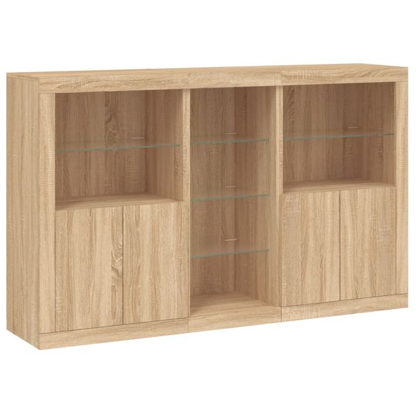 vidaXL Sideboard Sonoma Oak Engineered Wood Large Sideboard