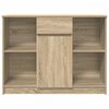 vidaXL Sideboard Sonoma Oak Engineered Wood 39.8 x 13.8 x 29.9 in
