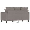 vidaXL 2-seater Sofa Taupe Polyester 47.2 in 2-Seater Sofa Rectangular