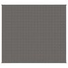 vidaXL Weighted Blanket Grey Polyester, Glass beads 78.7 x 90.6 in