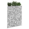 vidaXL Gabion Raised Bed Silver Galvanized steel 31.5x7.9x39.4 in