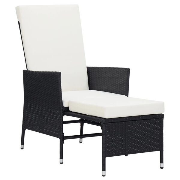 vidaXL Armchair Black, Cream White