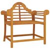 vidaXL Garden Chair Set of 2 Natural Teak Solid Teak Wood Medium