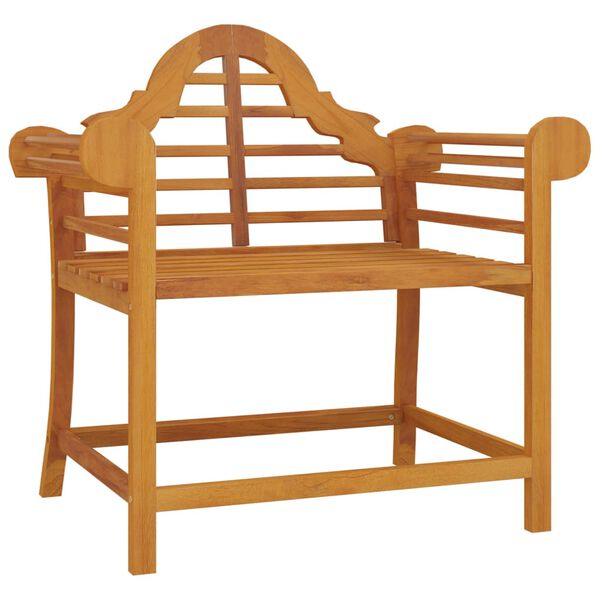 vidaXL Garden Chair Set of 2 Natural Teak Solid Teak Wood Medium