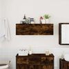 vidaXL Bathroom Wall Cabinet Smoked oak Engineered wood Medium