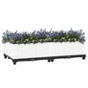 vidaXL Raised Bed White Polypropylene Medium Raised Bed Rectangular