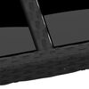 vidaXL Garden Table Black Poly Rattan Large Tough Garden Table