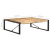 vidaXL Coffee Table 47.2"x47.2"x15.7" Rough Mango Wood