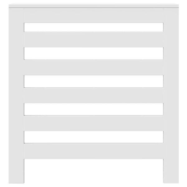 vidaXL Radiator Cover White 30.7x7.9x32.3" Engineered Wood