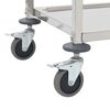 vidaXL 2-Tier Kitchen Trolley 38"x21.7"x35.4" Stainless Steel