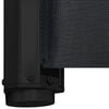 vidaXL Retractable Pet Gate Black 32.5"x49.2"
