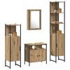 vidaXL Bathroom Furniture Set 4 pcs artisan oak Engineered wood