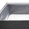 vidaXL Garden Planter Black, Clear
