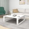 vidaXL Coffee Table White Engineered wood 39.4 in x 39.4 in Simple