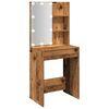 vidaXL Dressing Table Old wood Engineered wood, Mirror Standard