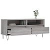 vidaXL TV Cabinet Grey Sonoma Engineered Wood, Iron Medium TV Cabinet