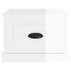 vidaXL Coffee Table High gloss white Engineered wood 19.7 in x 19.7 in