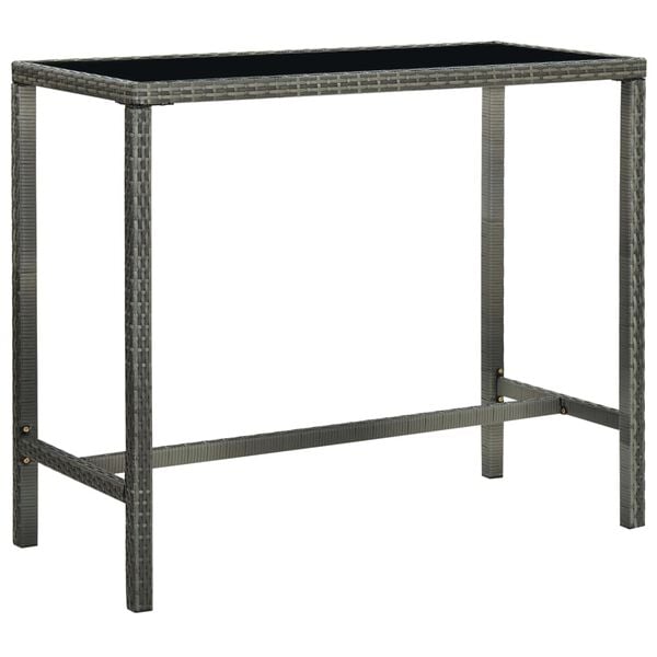 vidaXL Garden Bar Set Grey, Anthracite
