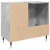 vidaXL Bathroom Cabinet Concrete Gray Engineered wood, Iron Medium