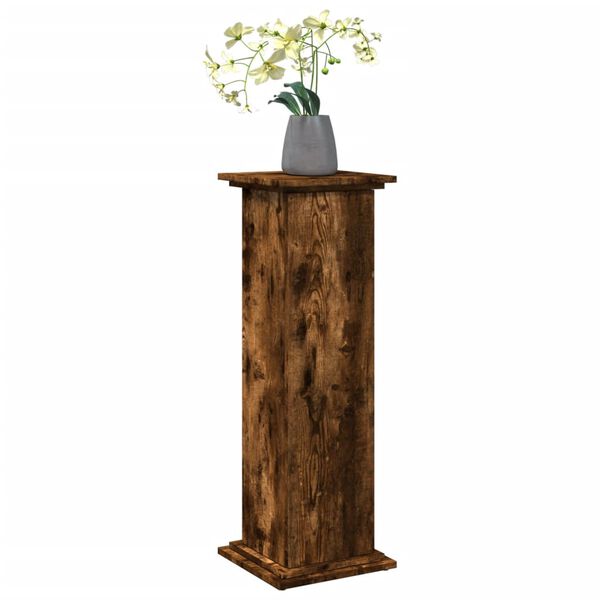 vidaXL Display Stand Smoked Oak Engineered Wood Medium Display Stand