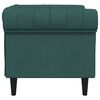 vidaXL Chesterfield Sofa Chair Dark Green