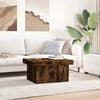 vidaXL Coffee Table Smoked Oak Engineered Wood 39.4 in x 21.7 in x 15.7 in