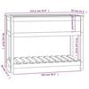 vidaXL Planter White Solid pine wood Large Planters Planter